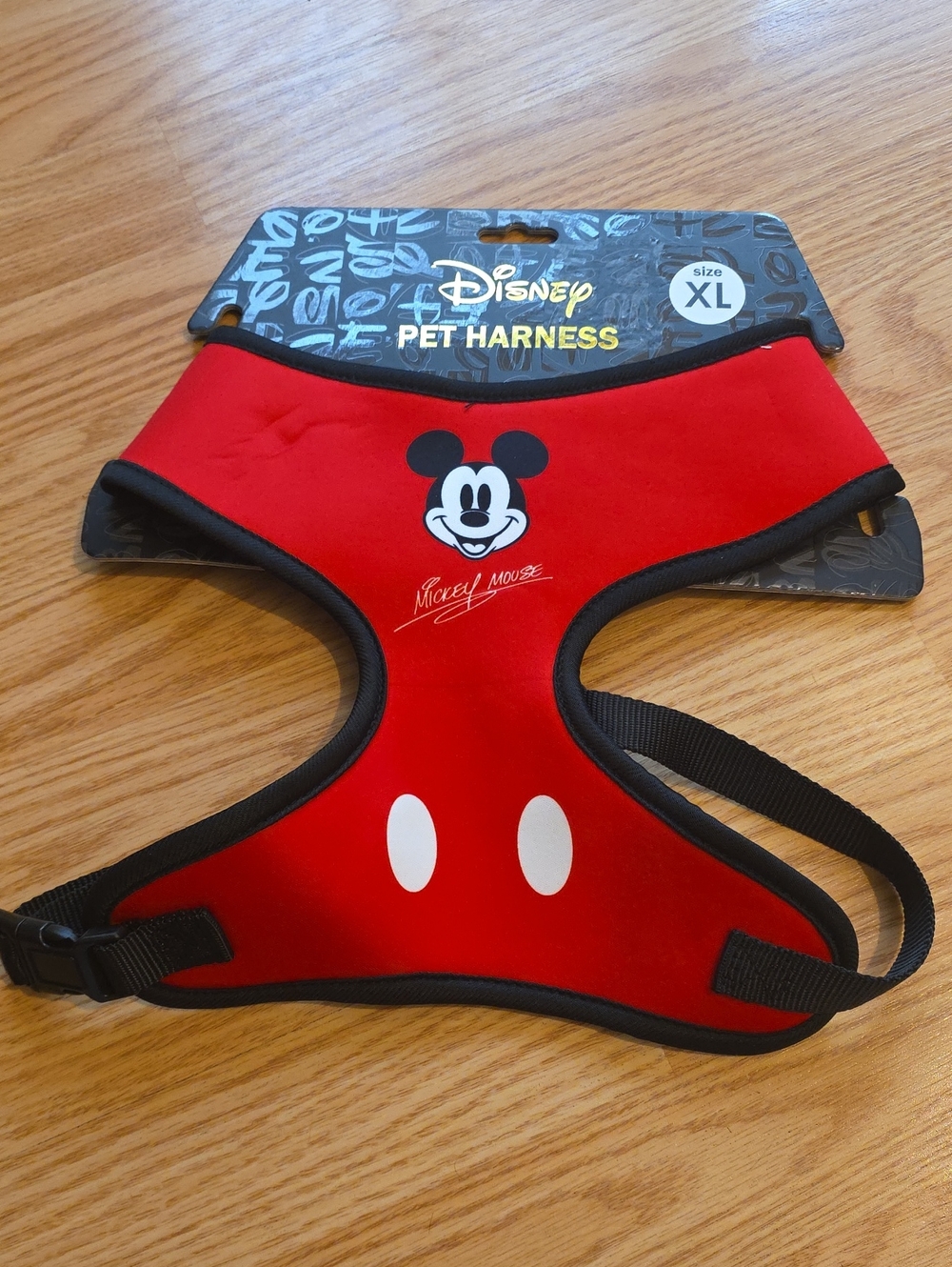 Disney Red and Black Mickey Mouse Pet Harness XL